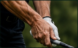 Forearms and golf grip